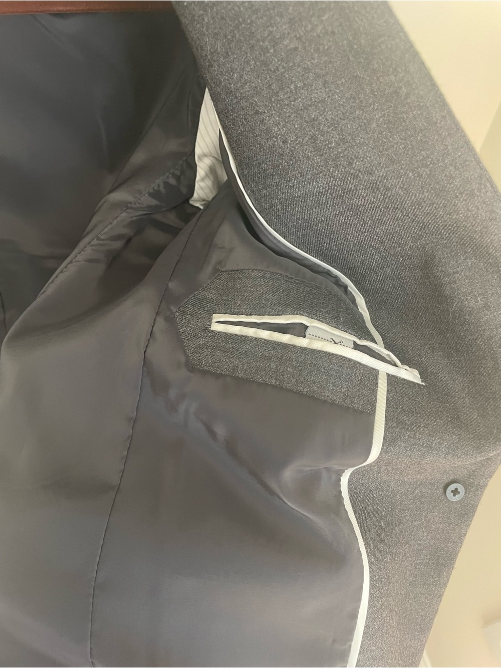 J. Crew Dark Charcoal Gray Single-Button Blazer - Picture 3 of 8